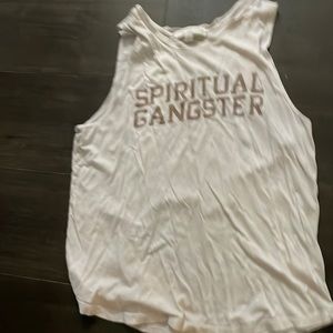 White Spiritual Gangster tank top